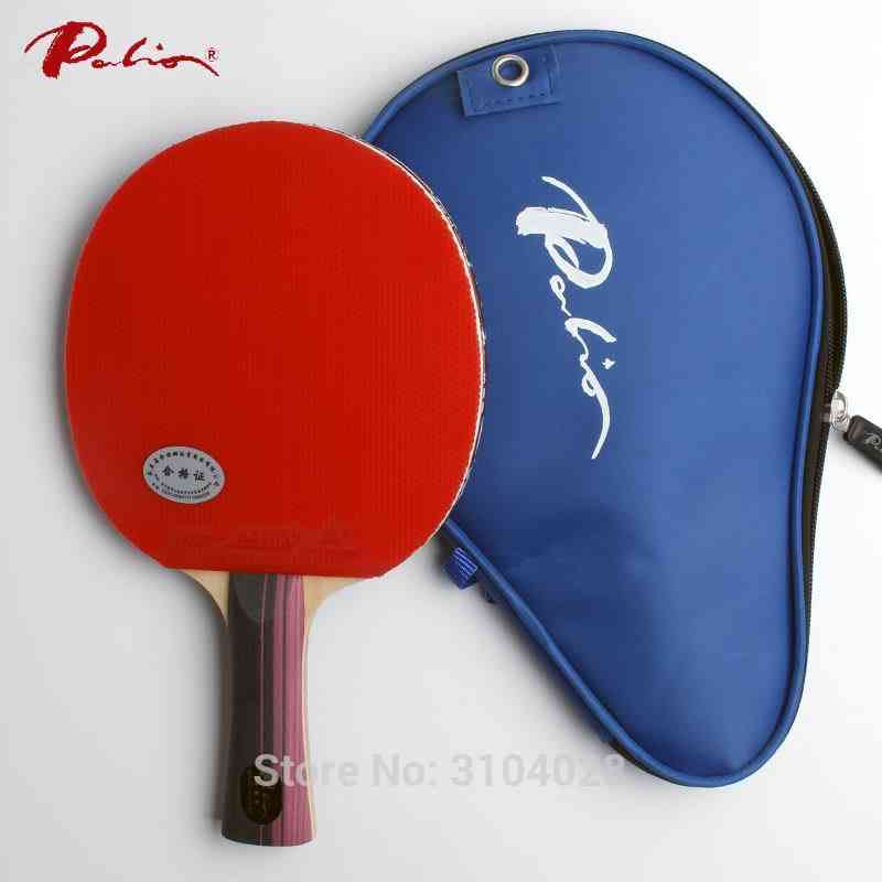 Palio 3 Star Table Tennis Racket With Cj8000 / Ak47 Rubber Sponge Racket Bag Case Original Palio 3-star Carbon Ping Pong