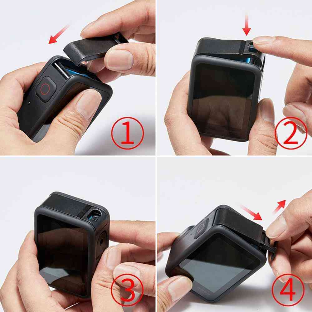 Rechargeable Side Cover Battery Dust-proof Lid Door For Gopro