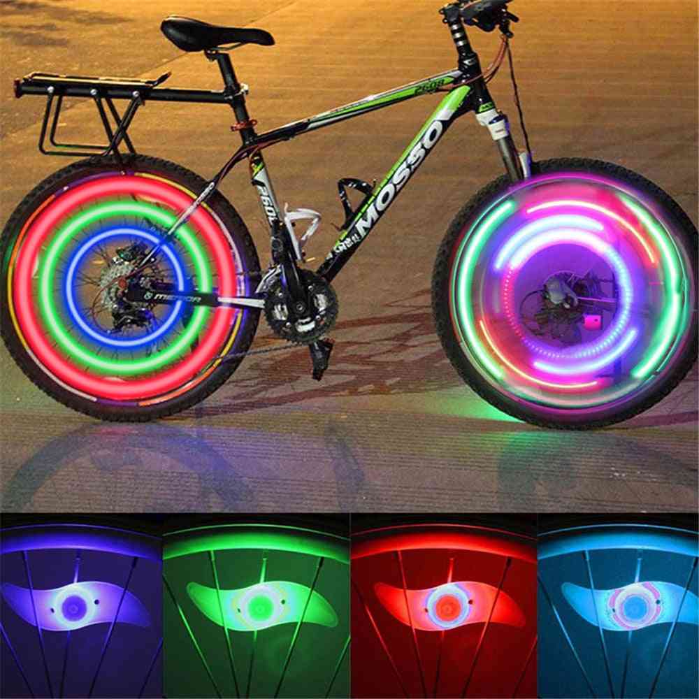 3 belysningsläge led neon cykelhjul ekerljus