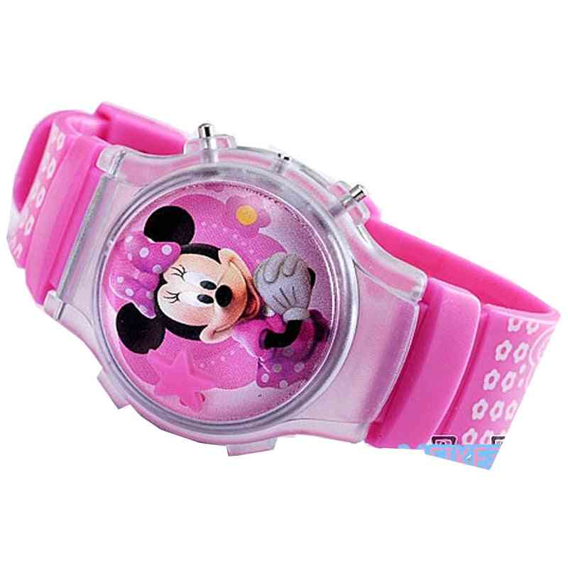 Fashion Silicone Digital Watch Mickey Minnie Cartoon