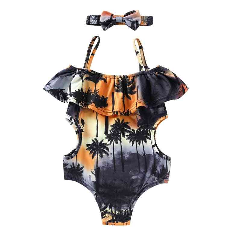 Summer One-pieces Ruffles Swimming Suits