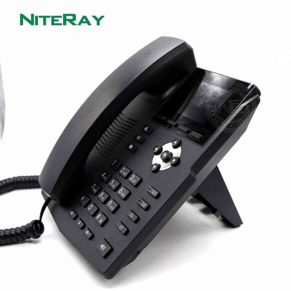 1 Poe 2 Sip Lines Entry-level Business Ip Phone,sip Telephone With Rj9 Headset Interface Niteray