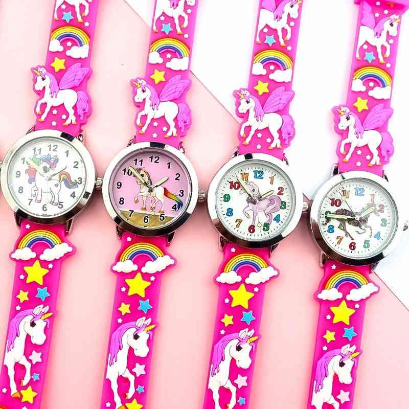 Unicorn Dinosaur Colourful Silicone Watche