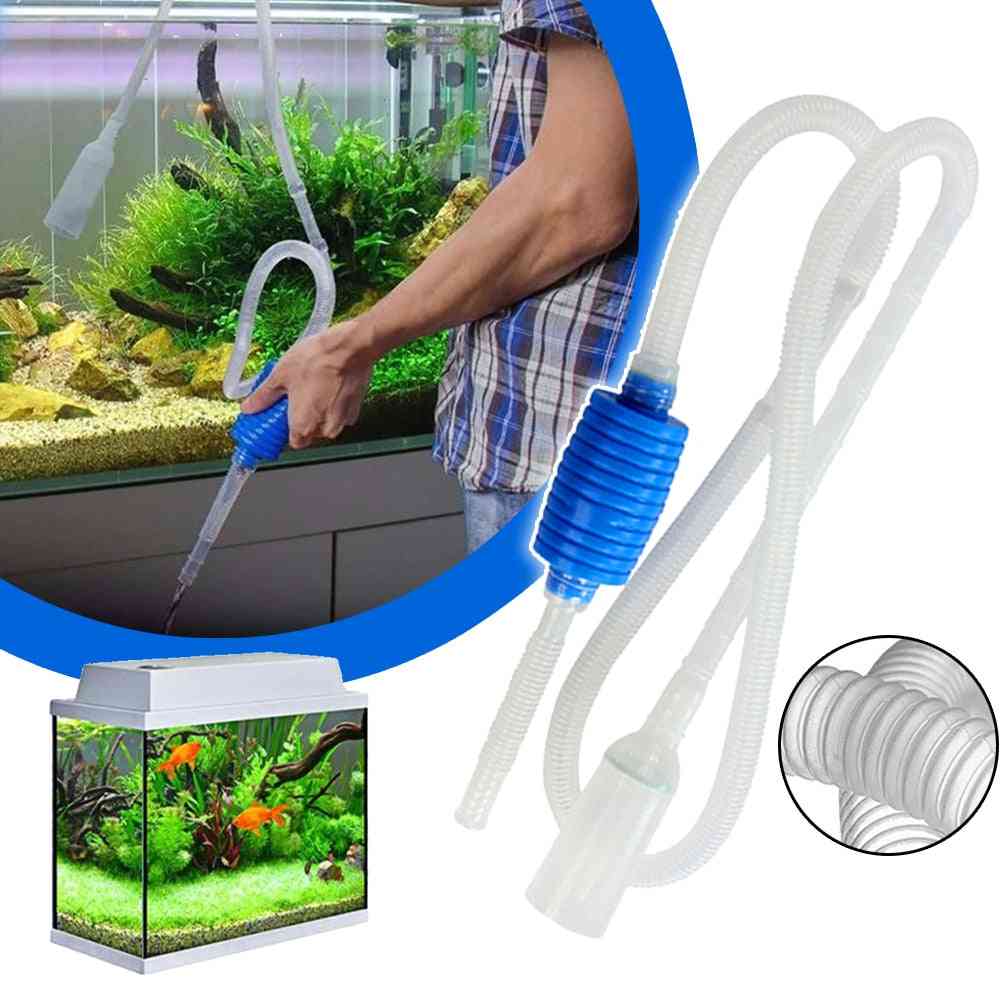 Aquarium Fish Tank Syphon Vacuum Cleaner Pump