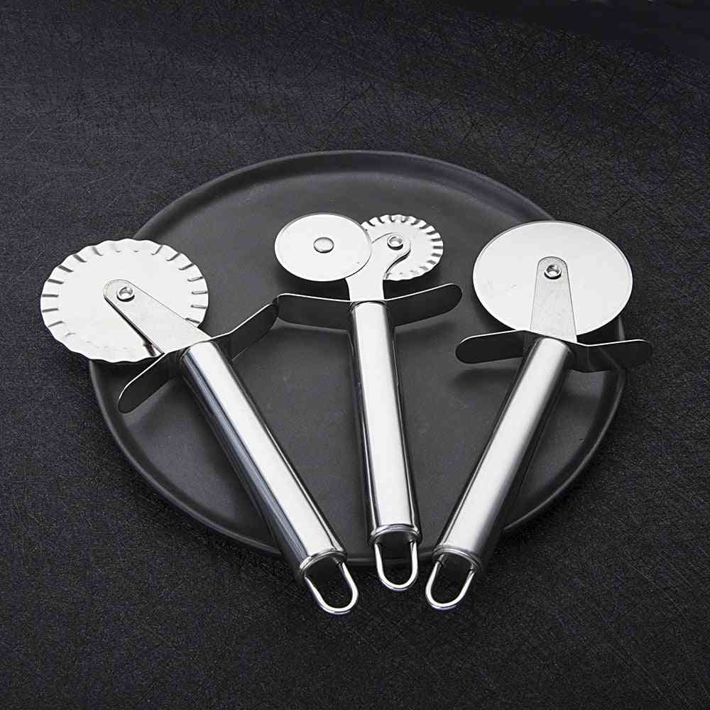 Stainless Steel Pizza Cutter Double Roller