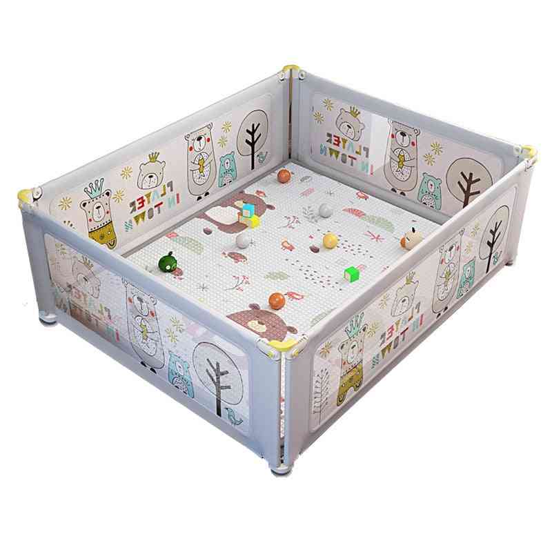 Imbaby New Arrive Playpen For Liftable Baby Playpens Large Cartoon Baby Playground Park Anti-collision Baby Fence