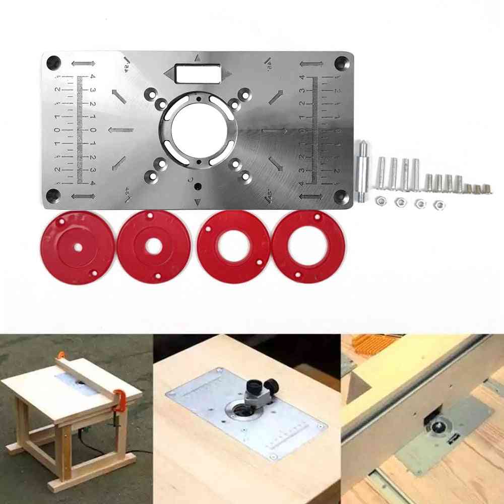 Multifunctional Router Table Insert Plate