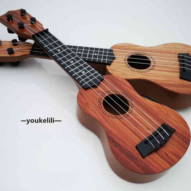 Mini Guitar 4 Strings Classical Ukulele Guitar Toy Musical Instruments For Kids Beginners Early Education Small Guitar