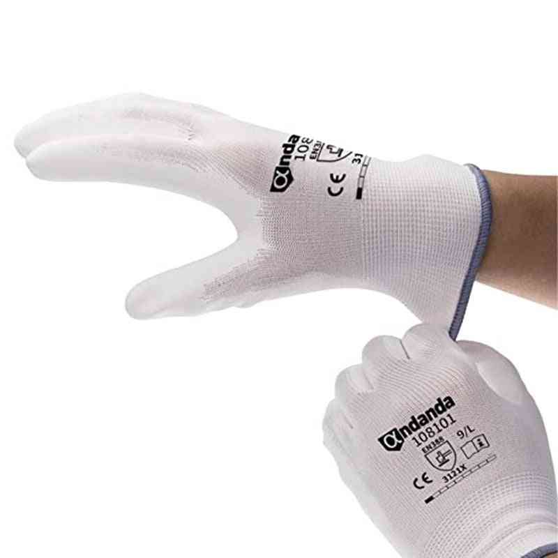 Economy Polyester Pu Palm Dip Gloves Safety Supplies Gloves