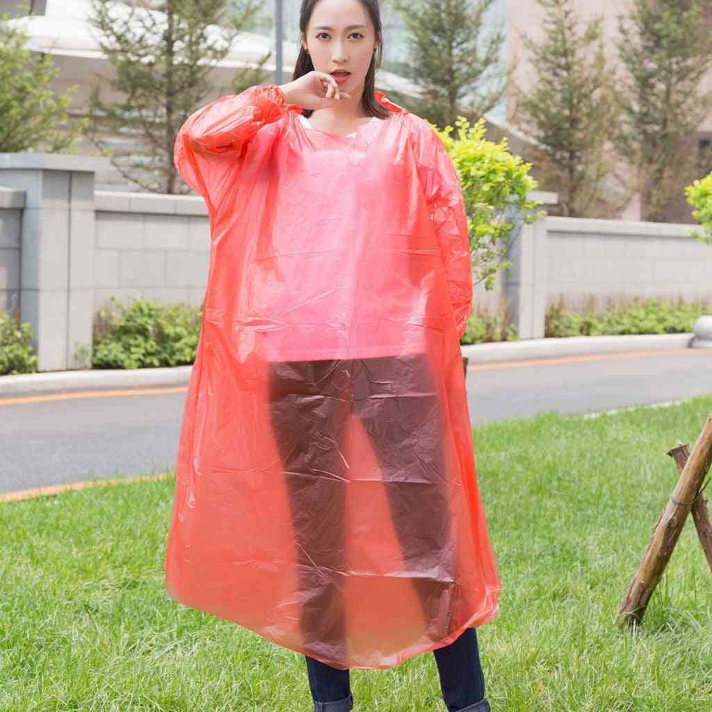 Nødbeskyttelse poncho regnfrakke hætte