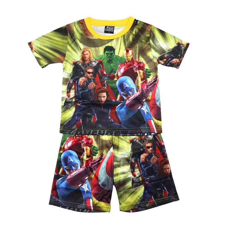 Superhero Spiderman T-shirt Shorts Set