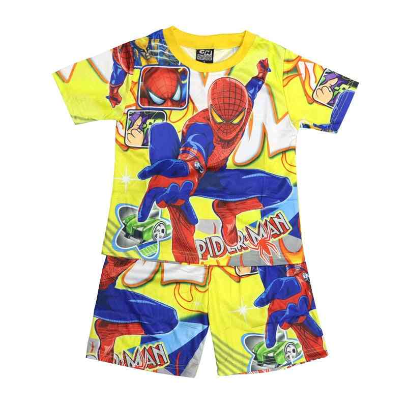 Short Sleeve Spiderman T-shirt Shorts Set