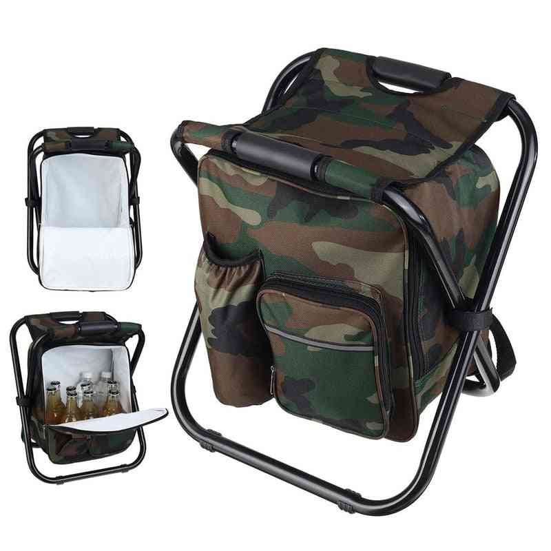 Folding Fishing Chair Bag Fishing Backpack Chairs Stool Convenient Wear
