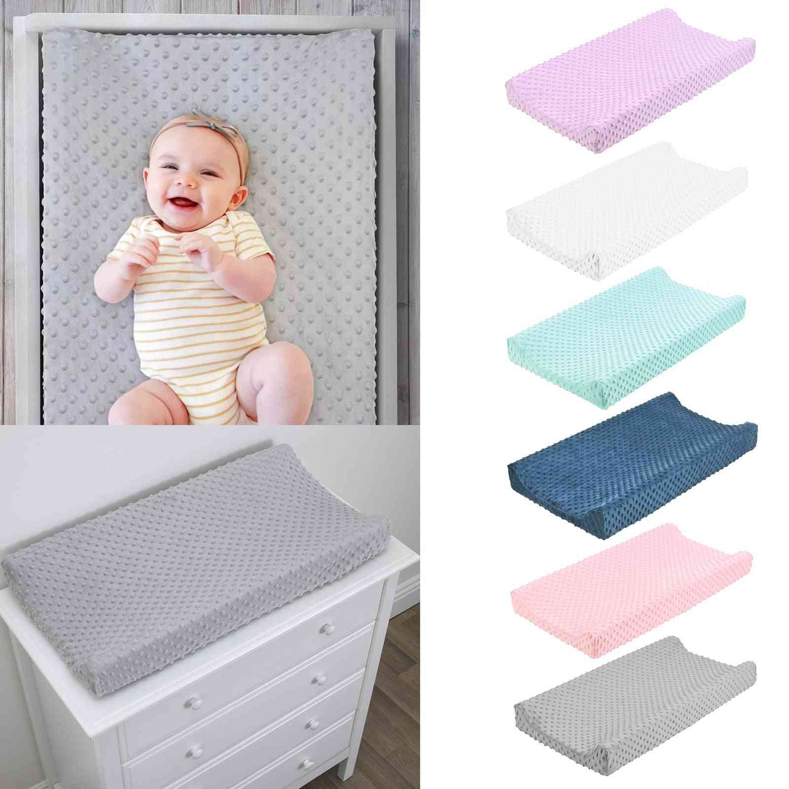 Nursery Diaper Changing Pad Cover Solid Fitted Crib Sheets Changing Mat