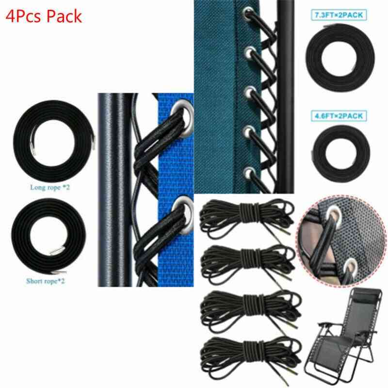 4pcs Elastic Camping Multistrand Dichotomanthes Rope Universal Sun Loungers Fixing For Recliners Chair Repair Rope Cord