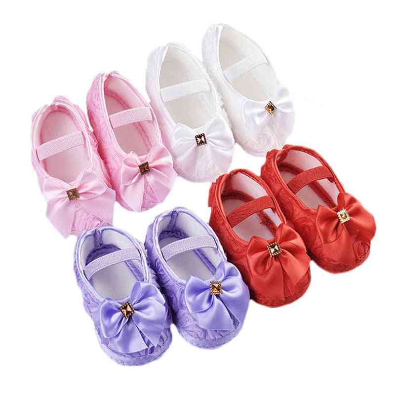 Bow Lace Baby Shoes For Fashion Baby First Walkers Newborn Baby