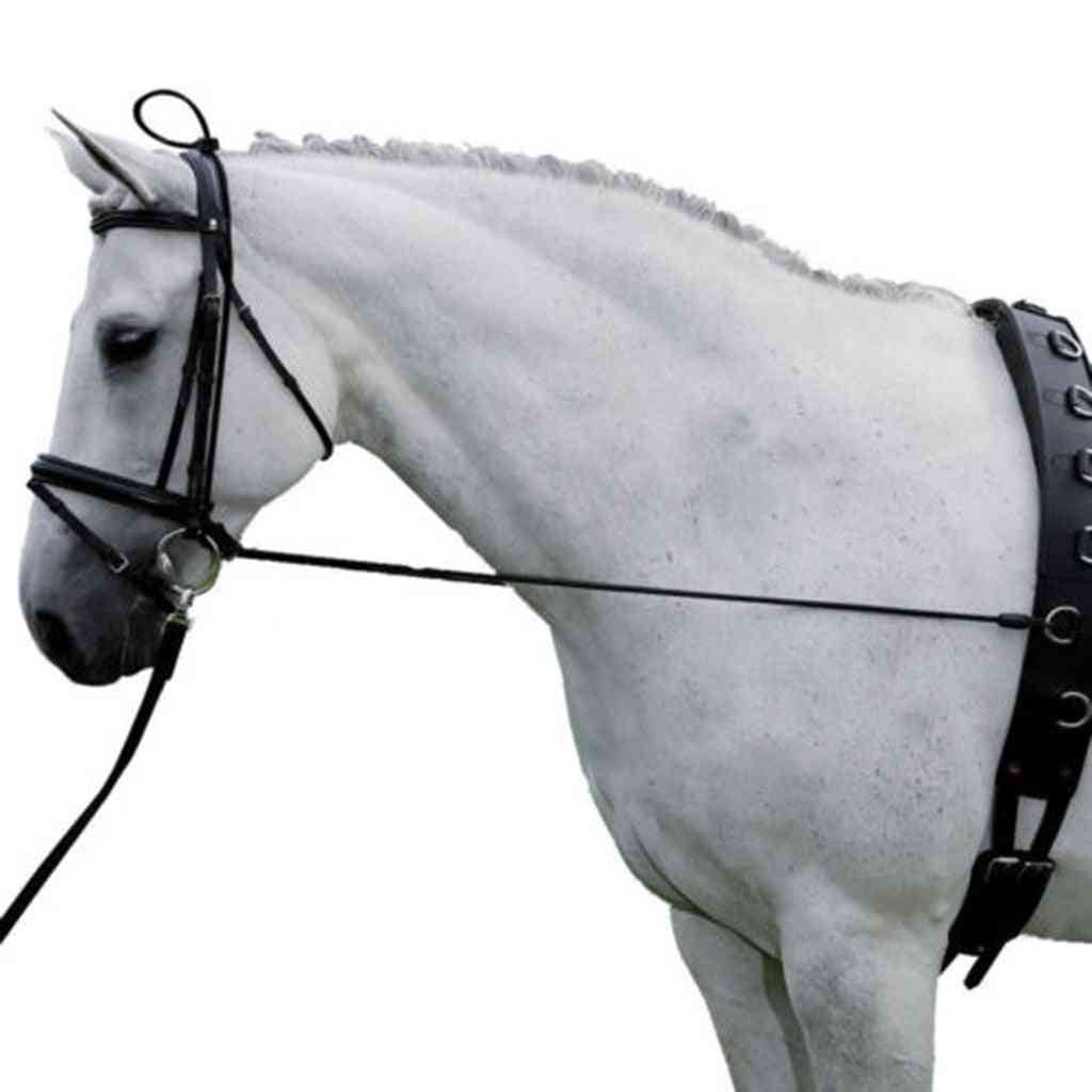 Heste sort hals båre elastisk hest tøjle strop reb