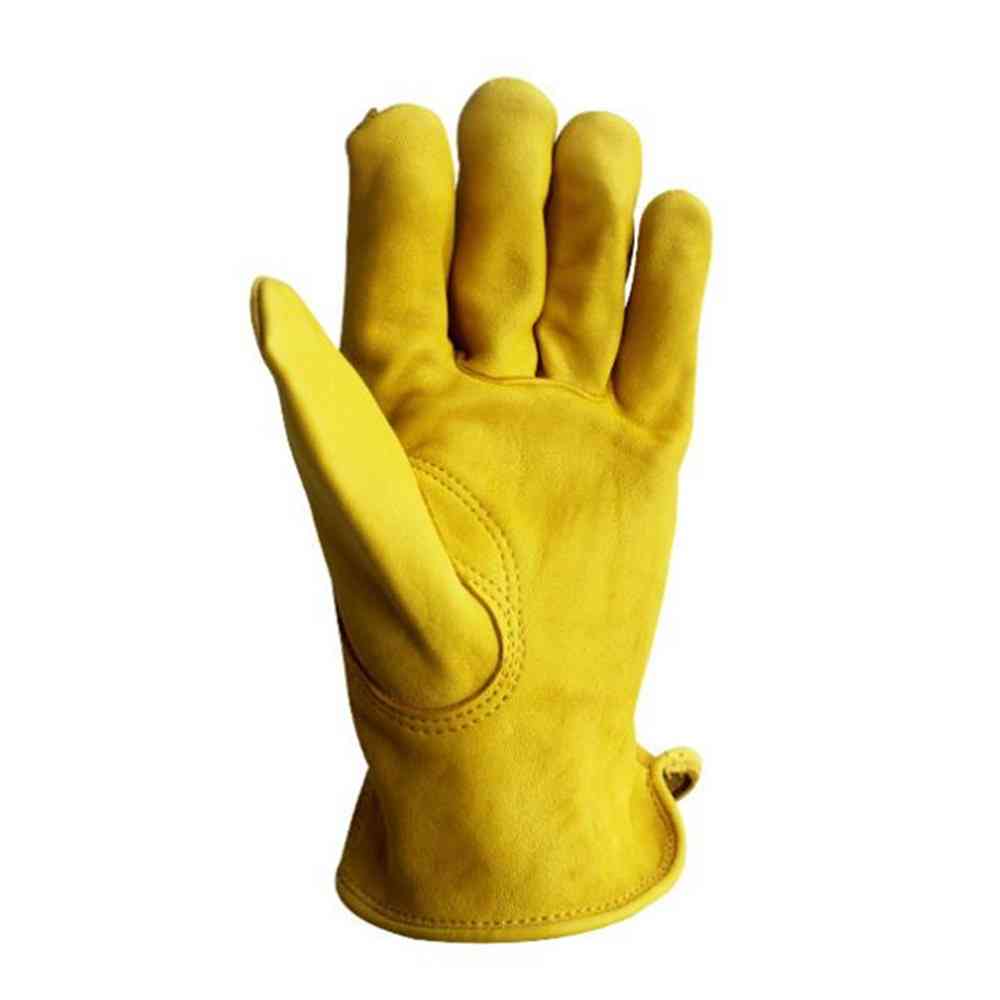 Leather Security Protection Wear Safety Gloves