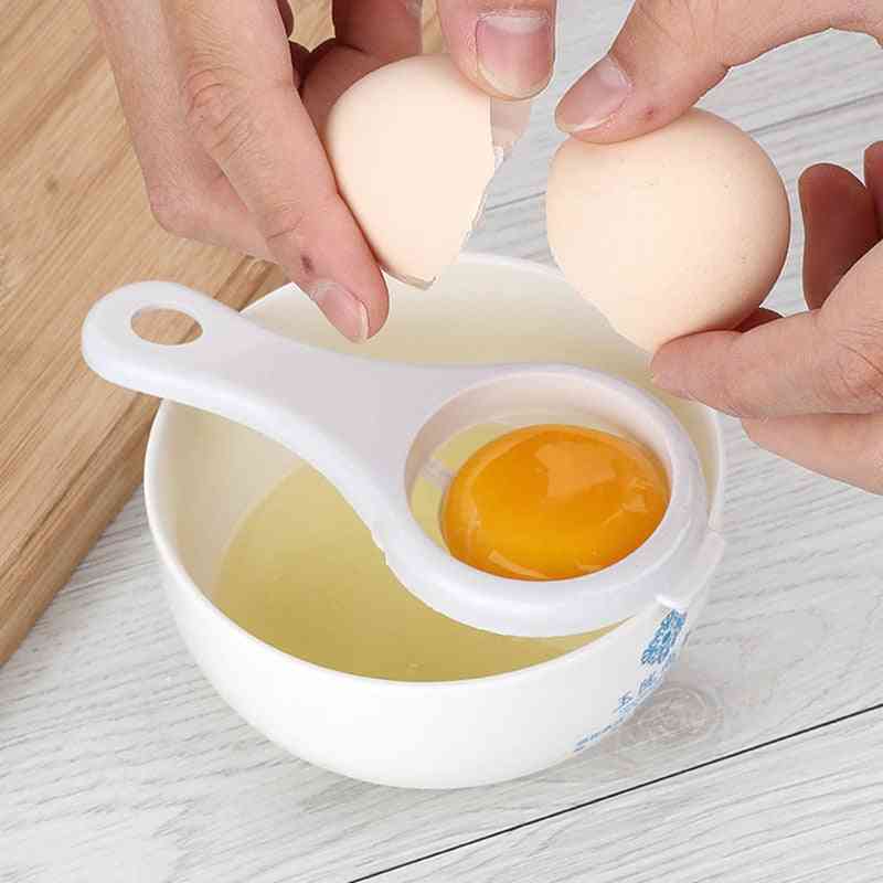 Kitchen Tools Gadget Egg Yolk White Separator  With Silicone Holder
