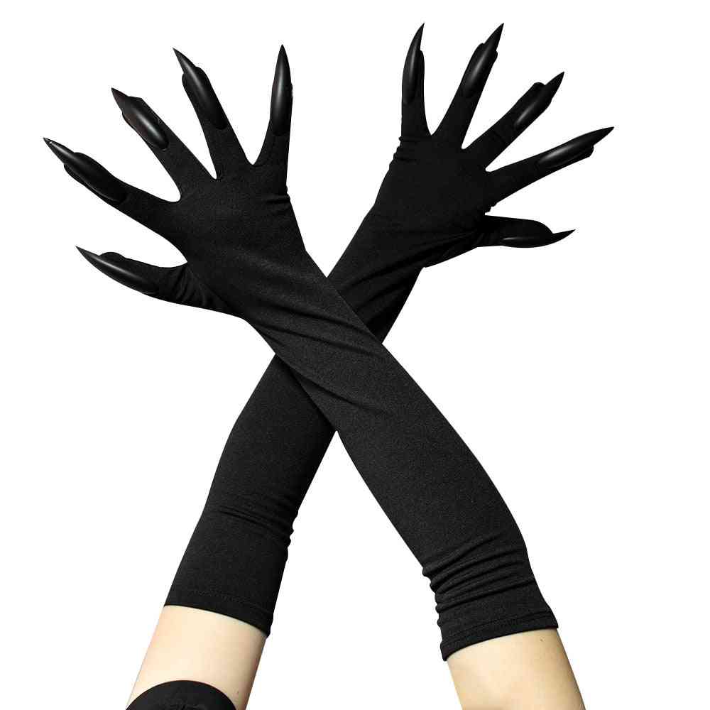 Halloween pitkät kynnet cosplay-hanskat