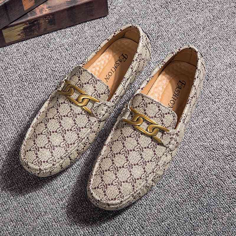 Patchwork Leather Fashion Party Loafers Shoes