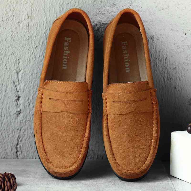 Designer Genuine Leather Cow Suede Shoes