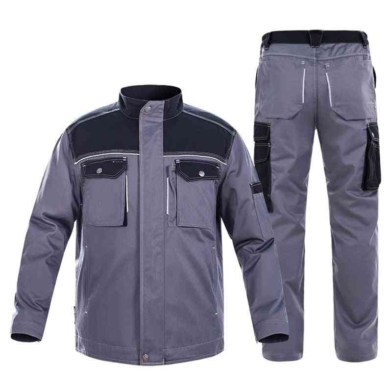 Welding Suit Reflective Multi Pockets Work Uniforms