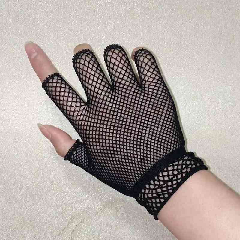Fingerløs punk rock fancy natklub fest sexede kvinder handsker