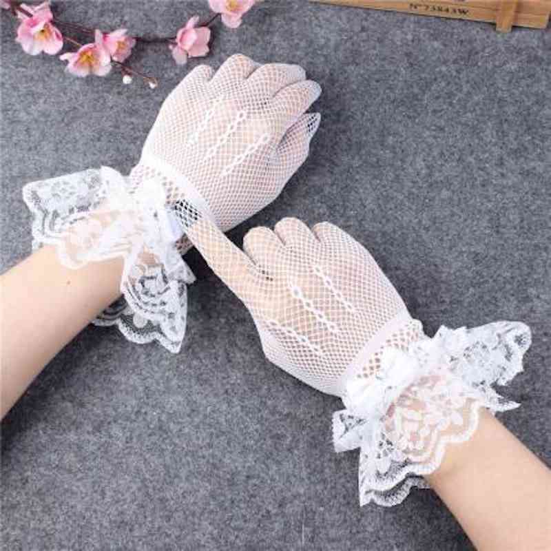 Elegant Short Lace Prom Party Gloves