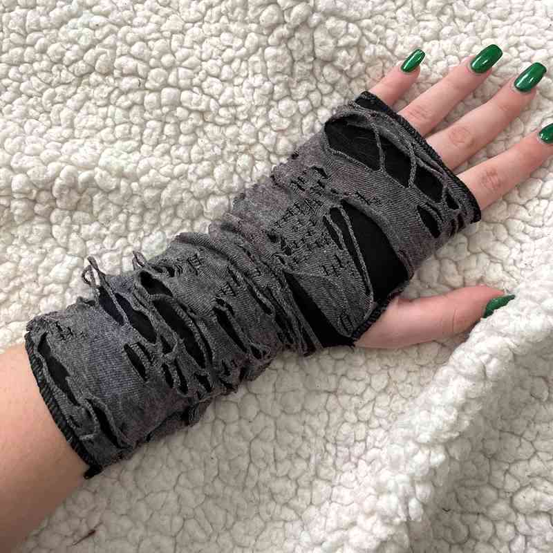 Punk brudt slids gotisk unisex handske