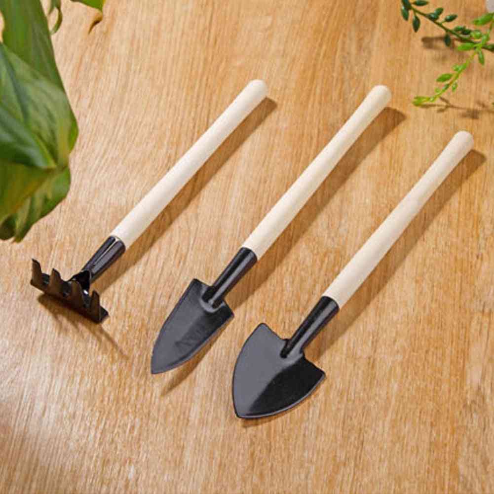 Mini Garden Shovel Rake Spade Erramientas Bonsai Tools Set