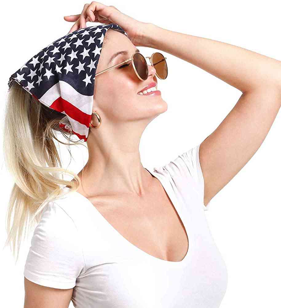 Usa Flag Bandana Headband Apparel Men Clothing Handkerchiefs For Womem