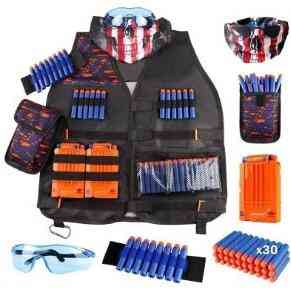 Kids Tactical Vest, With Refill Darts Dart Pouch