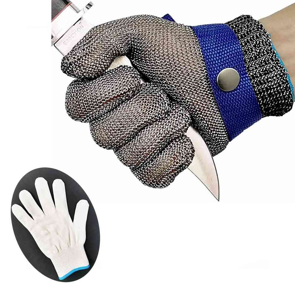 Cut Resistant Stainless Steel Gloves Working Safety Gloves