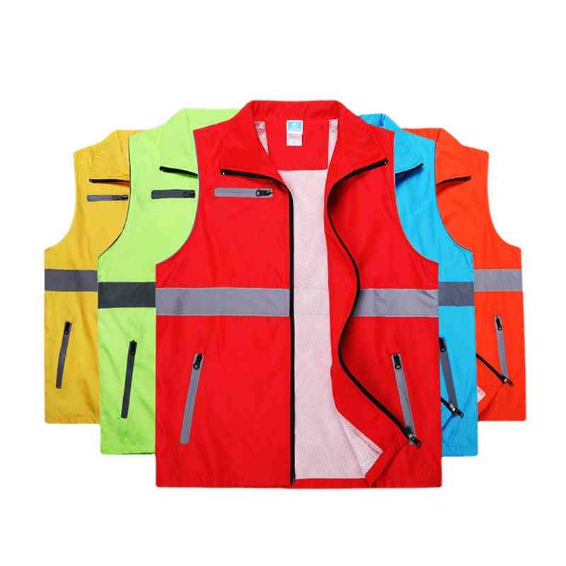 High Visibility Reflective Vest Volunteer Worker Running Reflective Safety Cloth