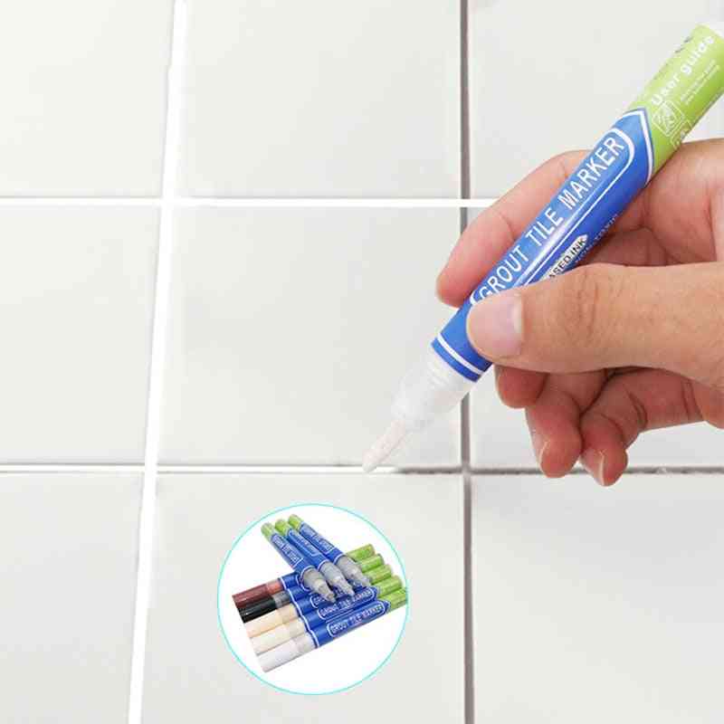 Color Waterproof Tile Gap Repair Pen White
