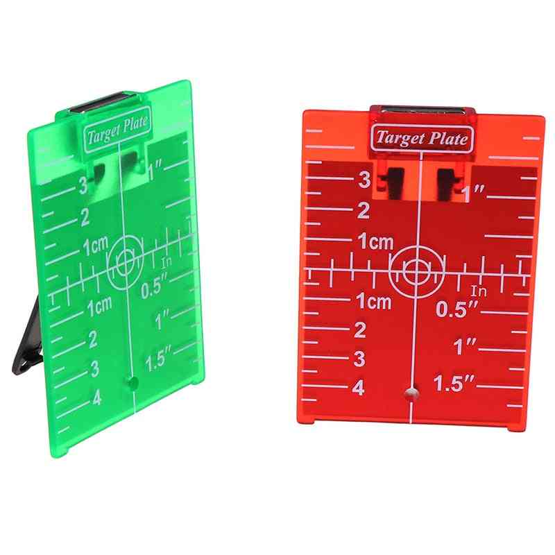 Lasermålkortplatta för grön/röd lasernivå