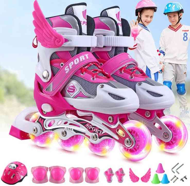 Roller Children's Full Flash Suit Roller Skates Skate Shoes