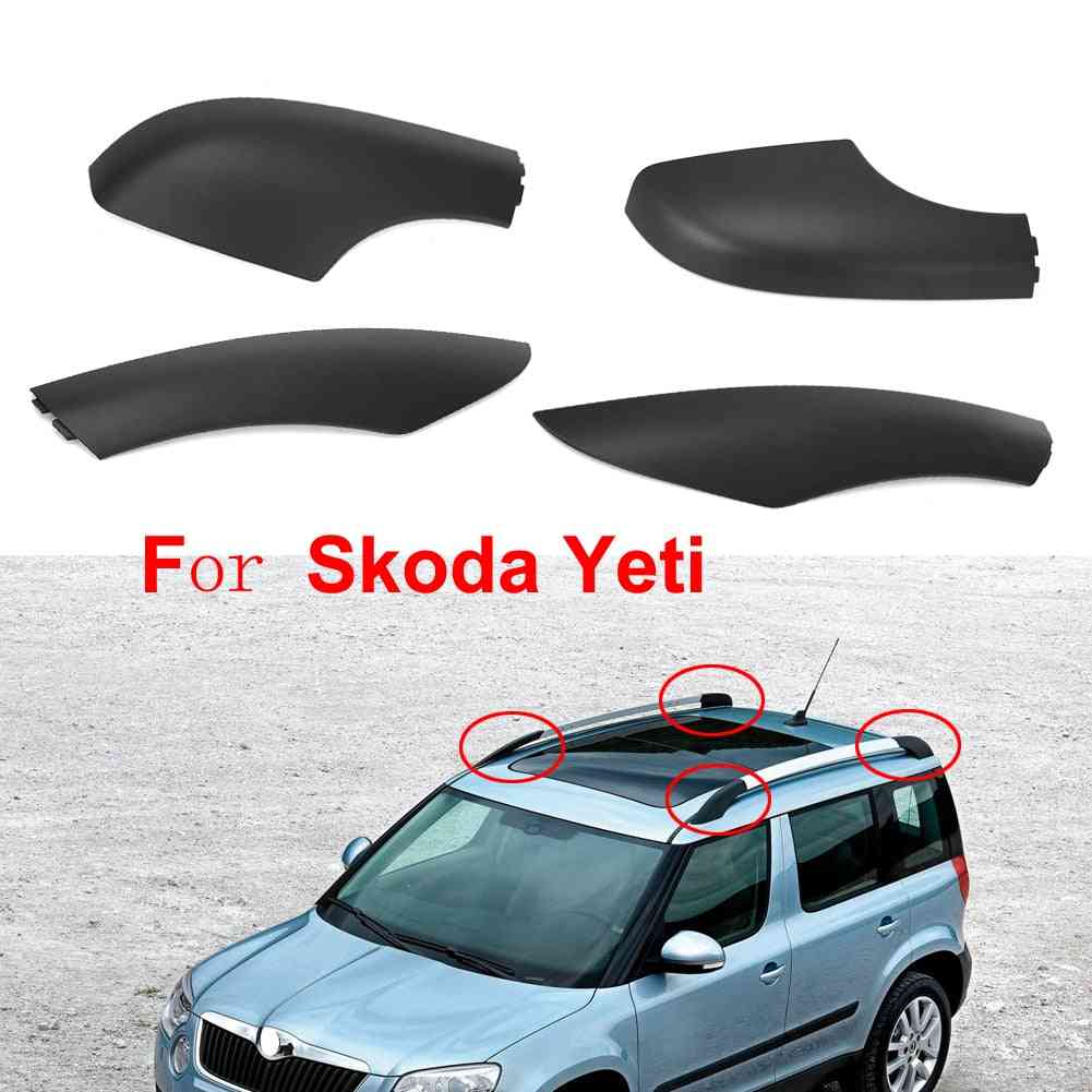 Front Rear Roof Rack Rail End Bar Cover Cap Shell Protection