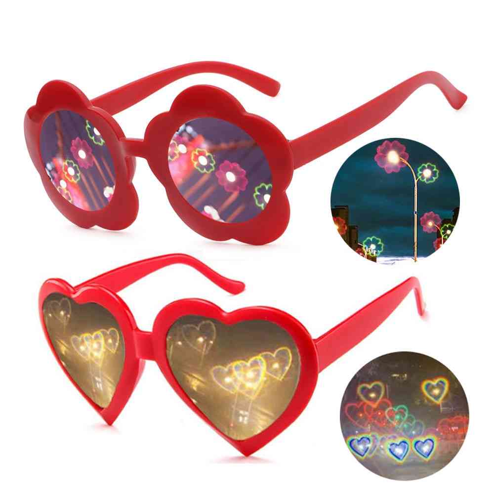 Love Heart-shaped Special Effects Glasses